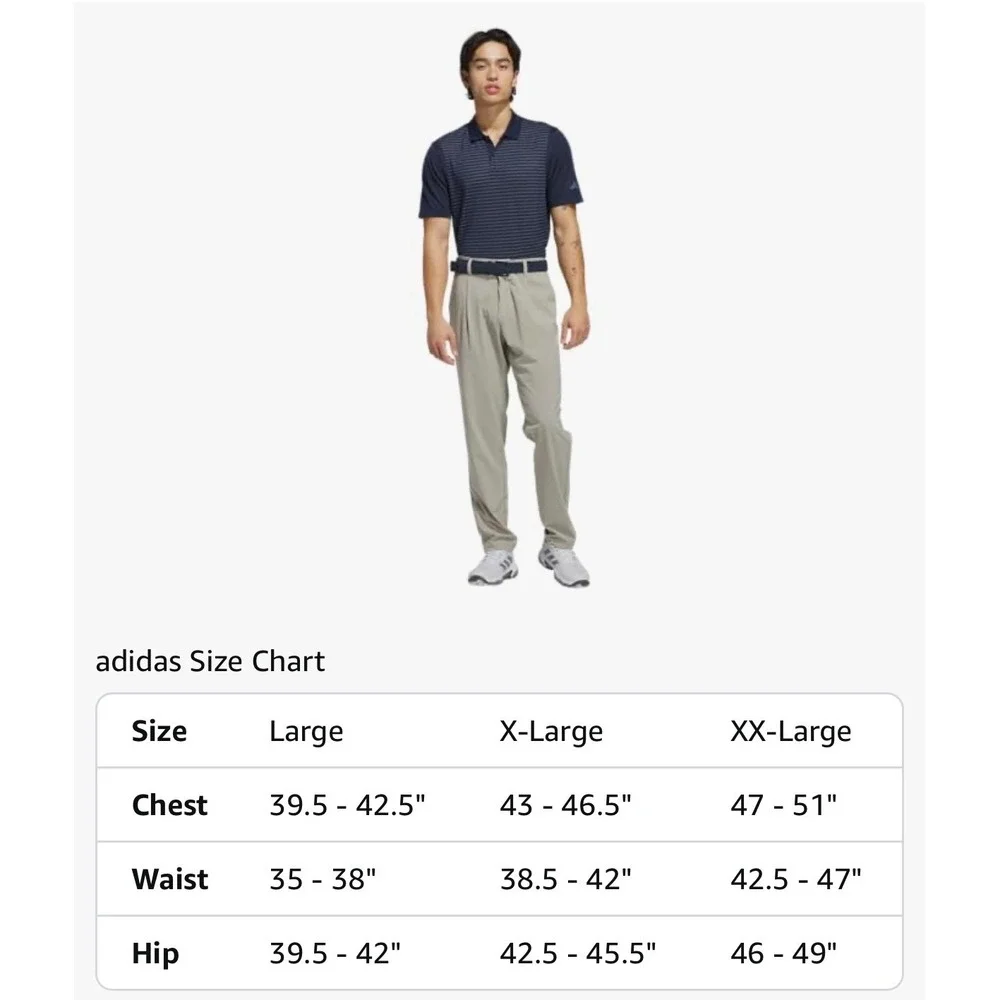Adidas Golf Men's Ultimate365 Tour Seamless Stripe Golf Polo Shirt XL JJ0166 NEW